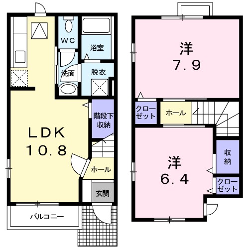 福島県福島市瀬上町谷地 間取り