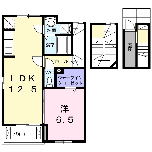 福島県福島市南矢野目荒屋敷 間取り