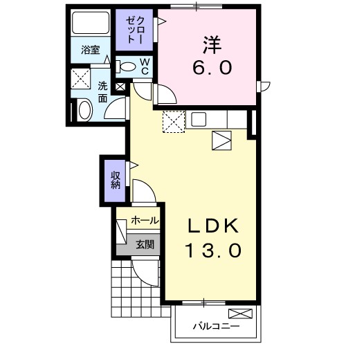 福島県伊達市梁川町八筋 間取り