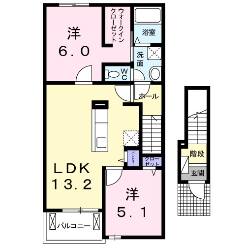 福島県福島市大森宮ノ前 間取り