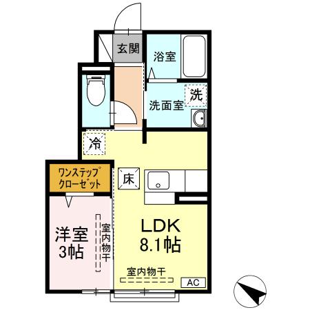 Ｄ－ｒｏｏｍ清水 間取り