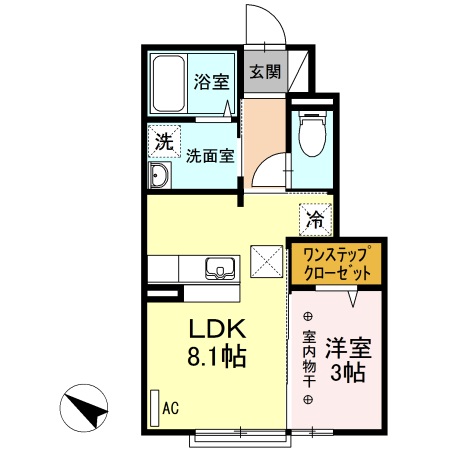 Ｄ－ｒｏｏｍ清水 間取り