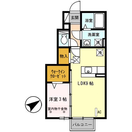 Ｄ－Ｒｏｏｍ蓬莱 間取り