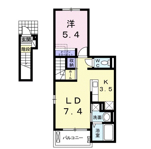 福島県福島市鳥谷野道光内 間取り