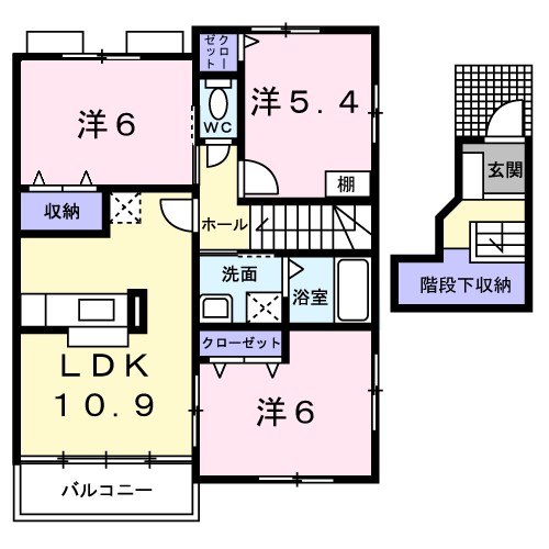 福島県福島市大森日ノ下 間取り