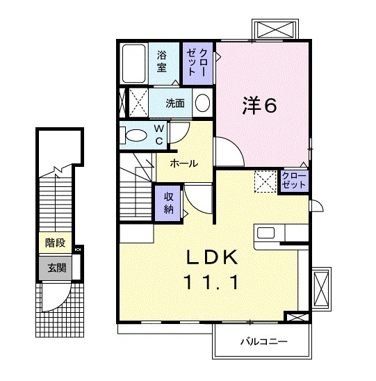 福島県伊達市本町 間取り