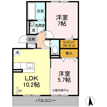 セジュール笹谷 間取り