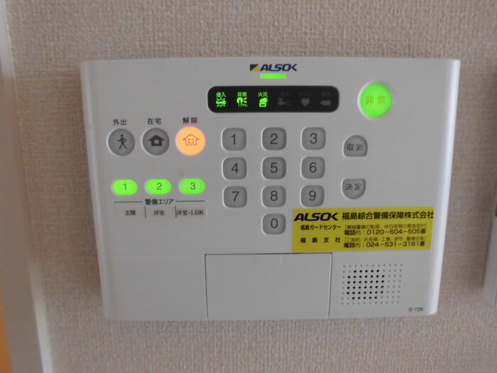セジュール笹谷Ⅱ セキュリティ