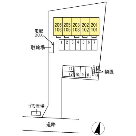 ドミール八幡Ⅲ 間取り