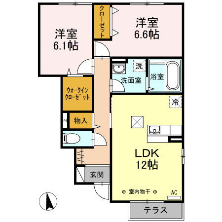 プルームガーデンⅡ 間取り