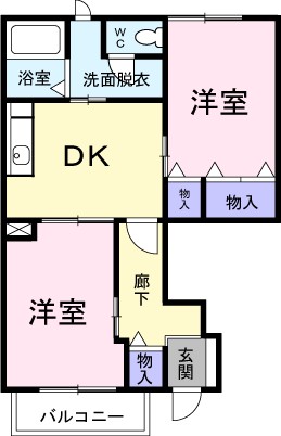 福島県福島市松川町美郷１丁目 間取り