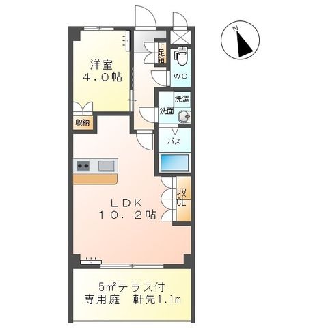 ディアフォンテーヌ　B棟 間取り