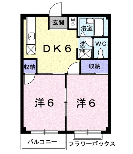 福島県福島市飯坂町平野小三郎内 間取り