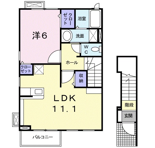 福島県伊達市保原町栄町 間取り