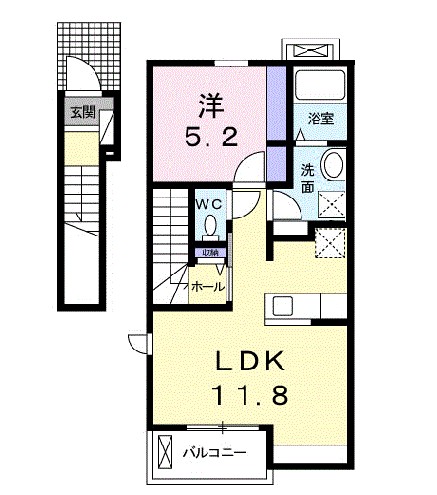 福島県福島市小倉寺椿山 間取り
