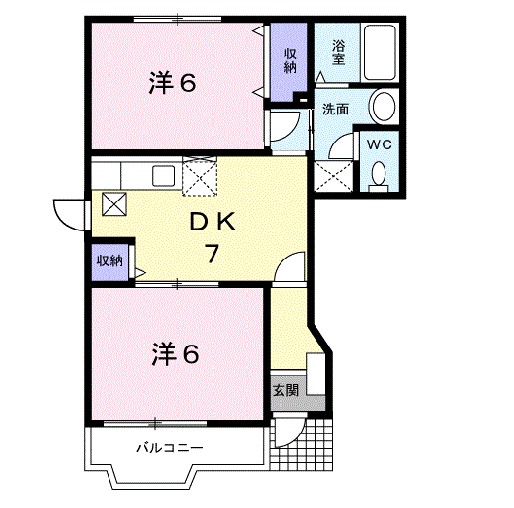 福島県福島市小倉寺堂宮敷 間取り