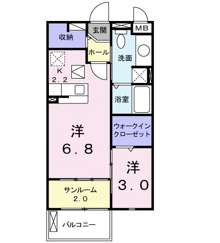 福島県福島市瀬上町柳沼 間取り