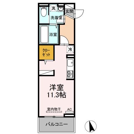 D-room天神町 間取り