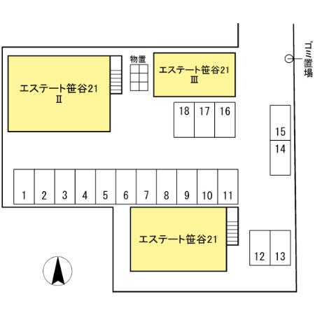 エステート笹谷２１　Ⅲ 間取り