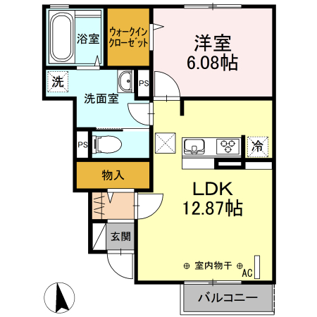 サンハウス梅津 間取り