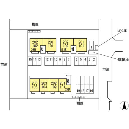 セジュール御山　Ｄ 間取り