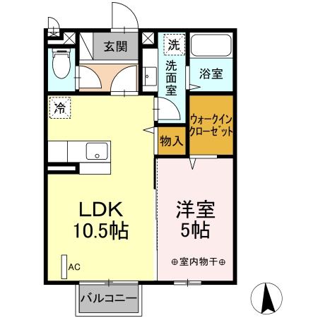 セジュール御山　Ｃ 間取り
