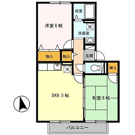 メゾンドルチェ　Ｃ 間取り