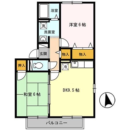 メゾンドルチェ　Ｃ 間取り
