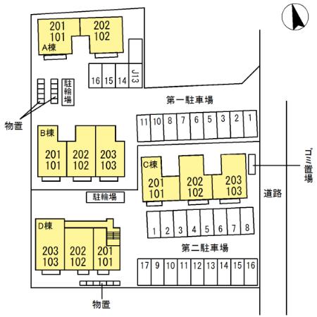 メゾンドルチェ　Ｃ 間取り