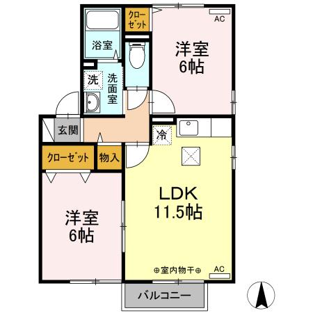 メナー　Ｂ 間取り