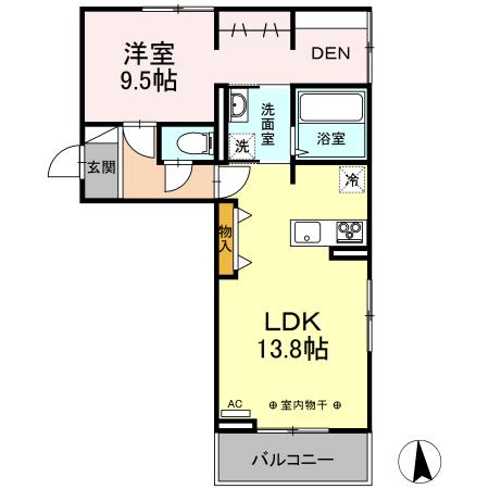ロイジェントパークス野田町5丁目 C棟 間取り