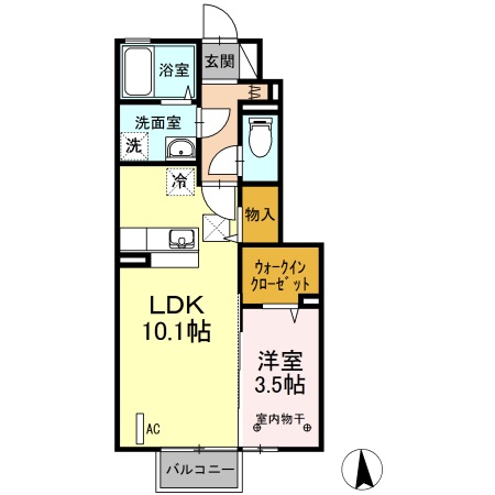 中ノ町タウン　Ｂ 間取り
