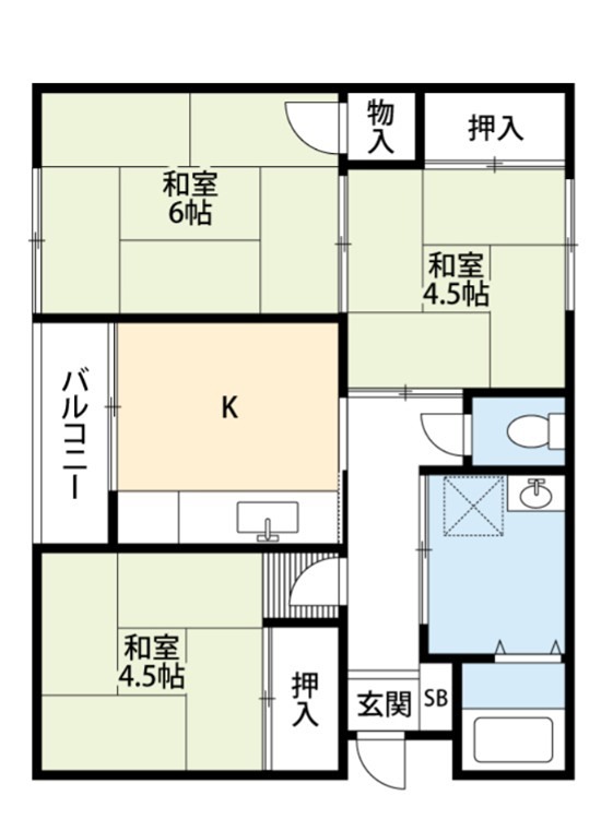 ユリコーポＡ 間取り