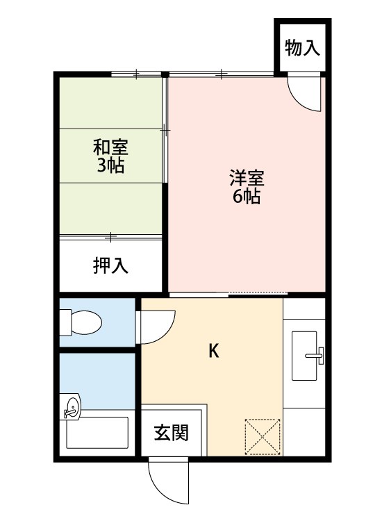 ユリコーポＡ 間取り