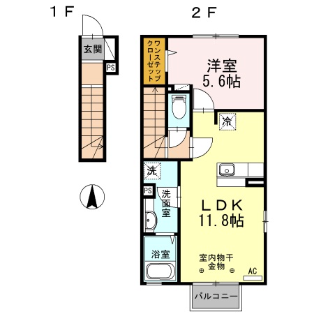 ハイムソレイユ　Ａ 間取り