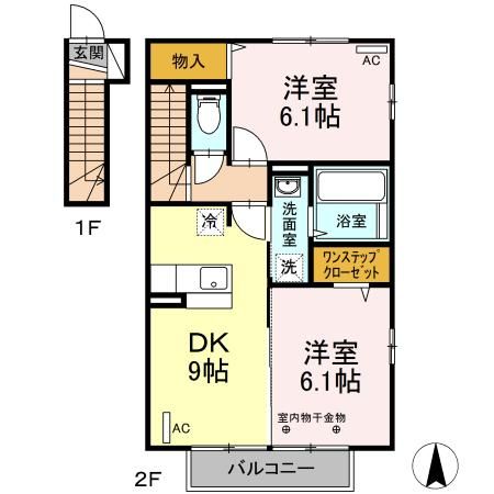 ボヌール　Ｂ 間取り