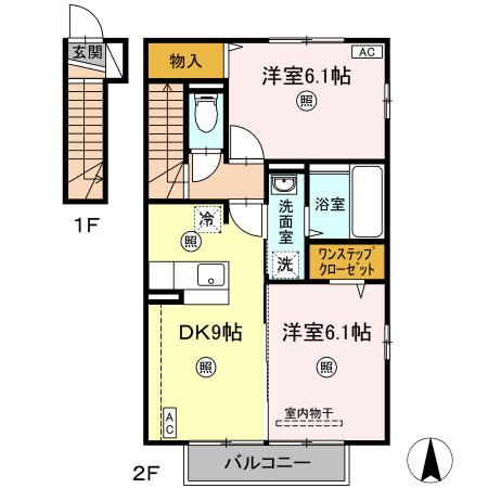 ボヌール　Ｂ 間取り