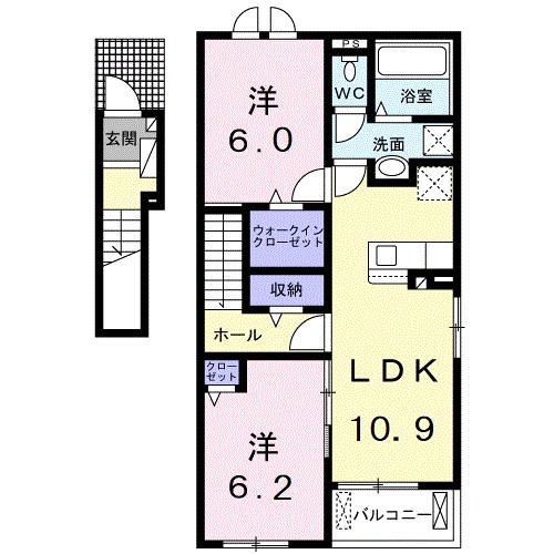 リジエール　Ｂ 間取り
