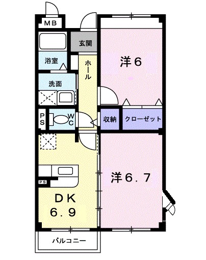 グラディオ山下 間取り
