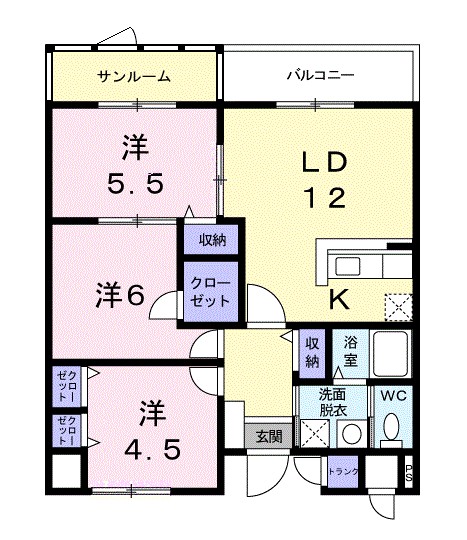 パールヒルズ入江町 間取り