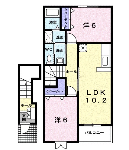 メルベーユオグラジⅡ 間取り