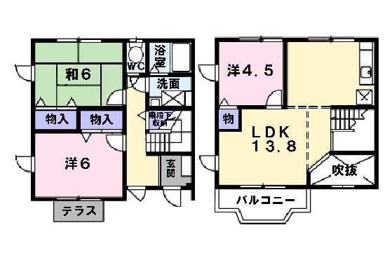 シャン・プラトーＢ 間取り