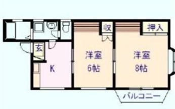 前田ハイツB 間取り