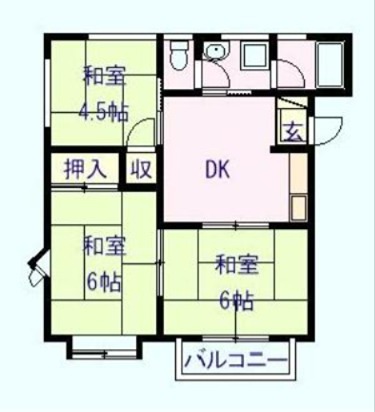 ファイブベルA棟 間取り