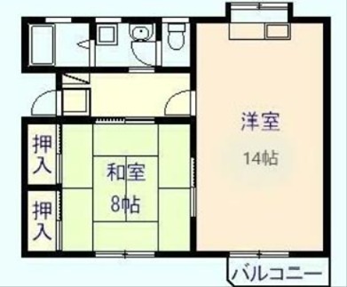 竹内町ハイツⅠ 間取り