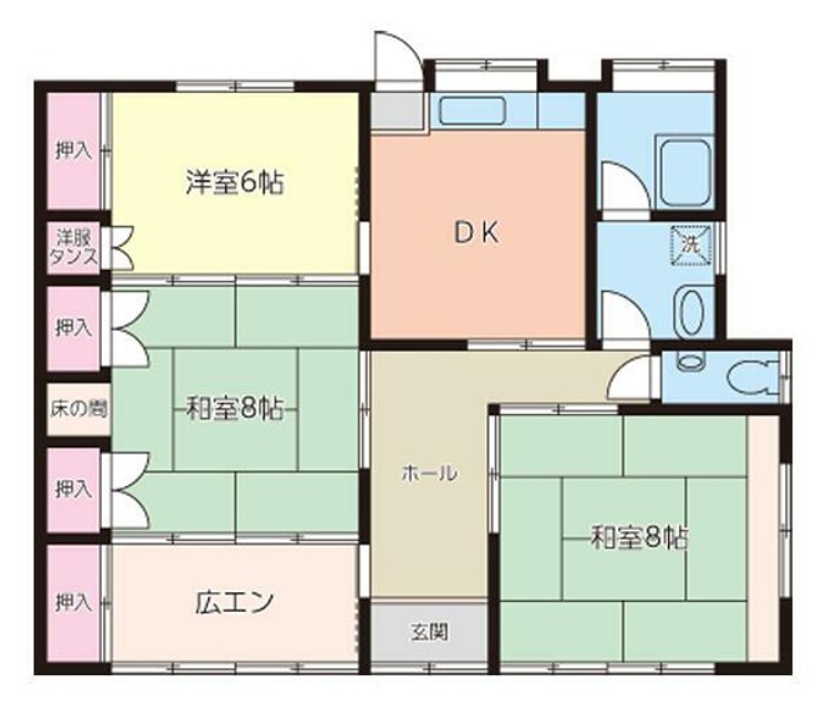 鈴木日出夫貸家 間取り