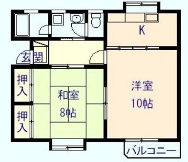 竹内町ハイツⅡ 間取り