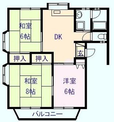 カーサ宮下A 間取り