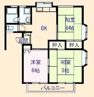 カーサ宮下A 間取り