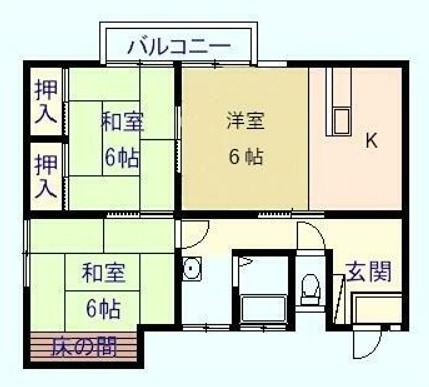 城ノ内ハイツ 間取り